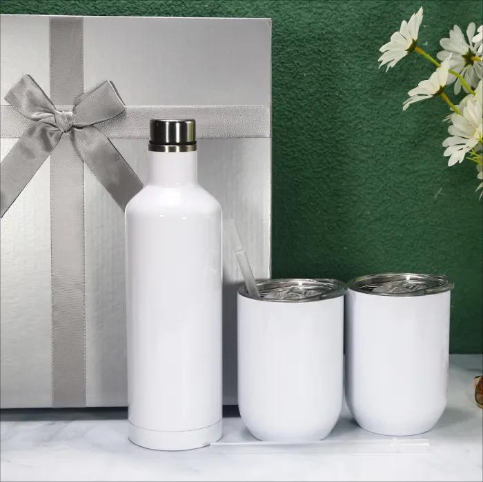 US Warehouse 500ml wine tumbler gift set