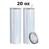 20oz with plastic straw