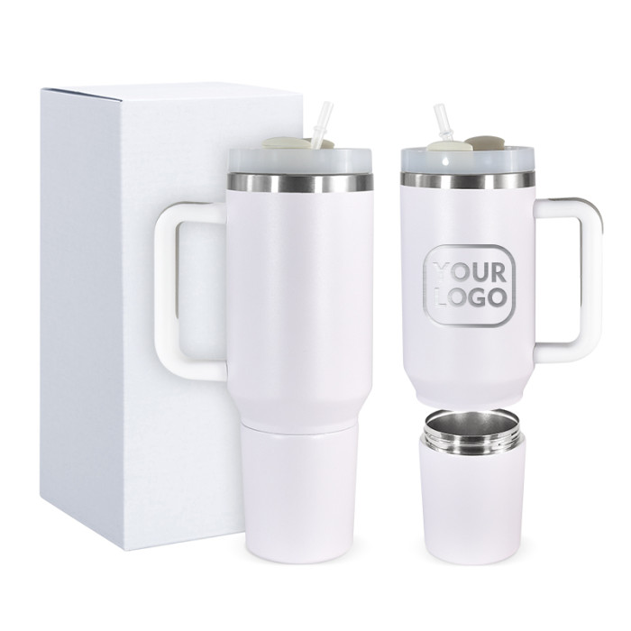China Warehouse 20pcs H2 40oz Powder Coated Split Tumbler