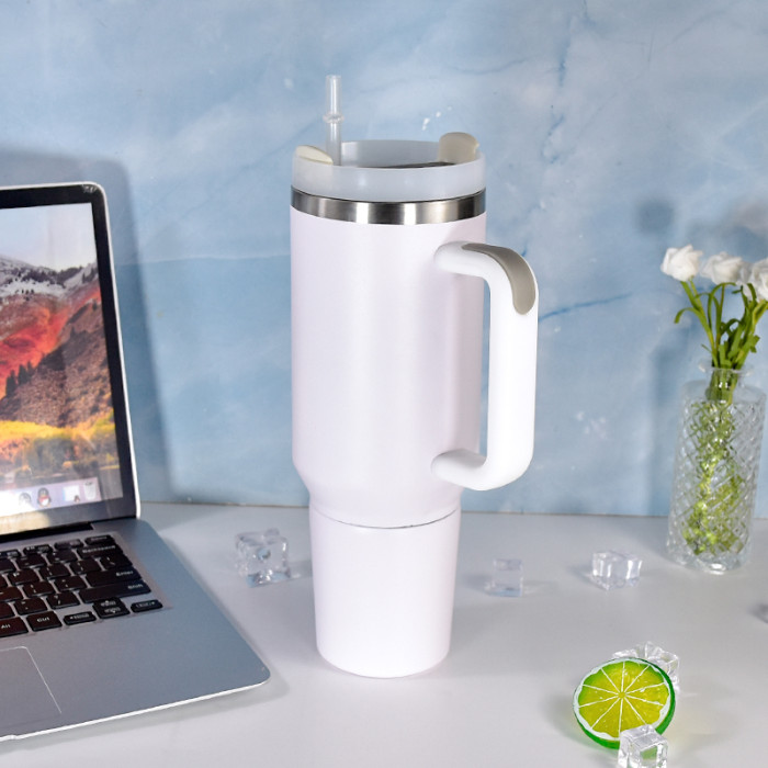 China Warehouse 20pcs H2 40oz Powder Coated Split Tumbler