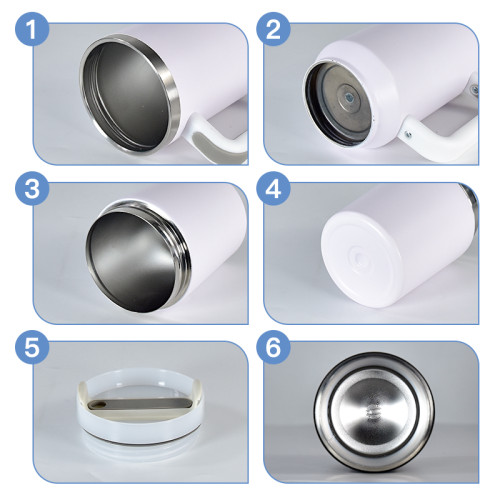 China Warehouse 20pcs H2 40oz Powder Coated Split Tumbler