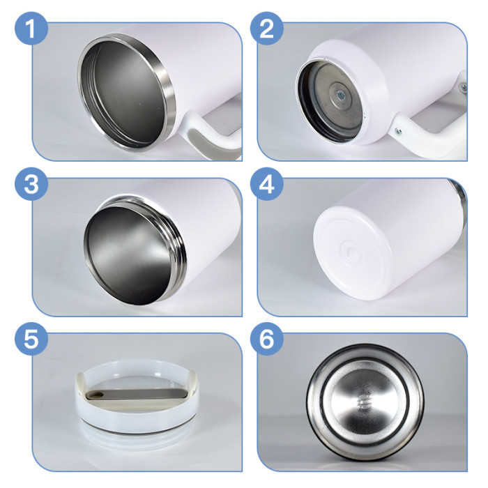 China Warehouse 20pcs H2 40oz Powder Coated Split Tumbler