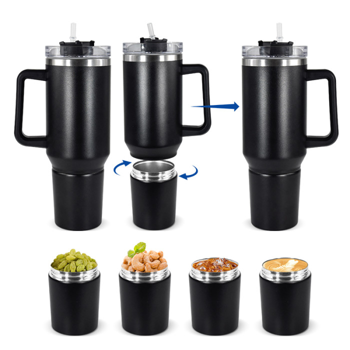 China Warehouse 20pcs V1 40oz Powder Coated Split Tumbler