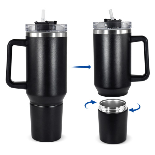 China Warehouse 20pcs V1 40oz Powder Coated Split Tumbler