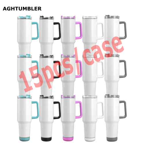RTS US Warehouse 40OZ sublimation Speaker Tumbler with Handle