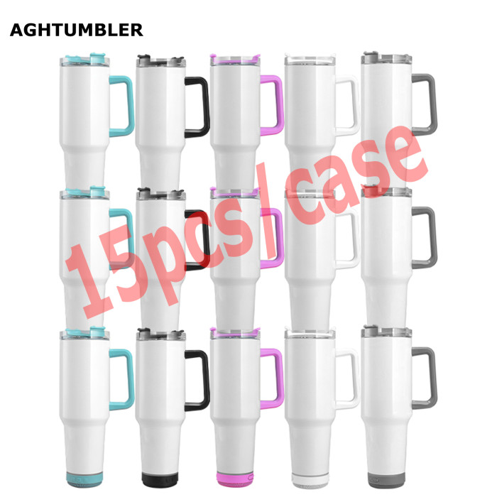 US Warehouse 40OZ sublimation Speaker Tumbler with Handle Music Tumbler