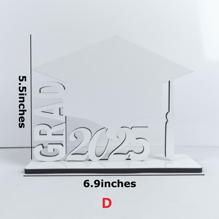 China Warehouse 25PCS 2025 Graduation Season MDF Sublimation Blanks Ornament