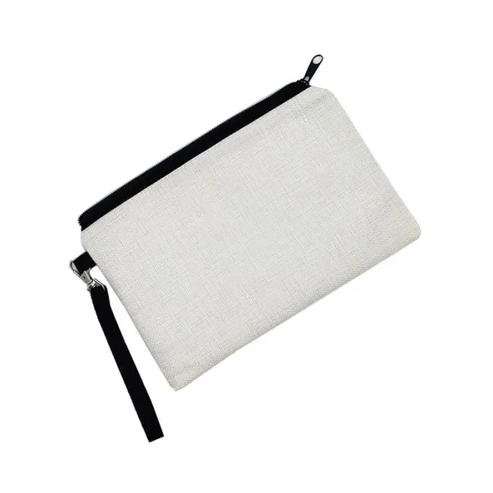 China Warehouse Flax Sublimation Makeup Bags/Pencil Bags