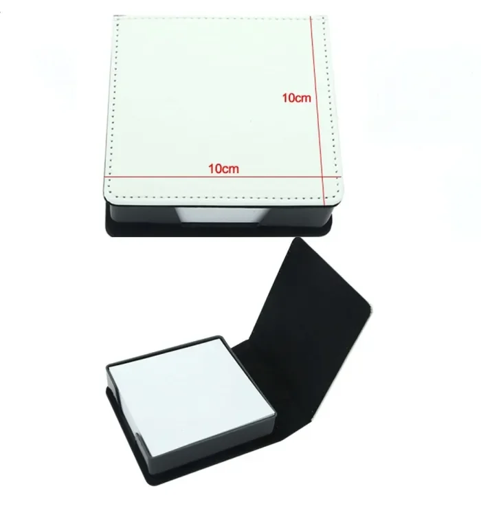 China warehouse sublimation PU leather Note Box with paper