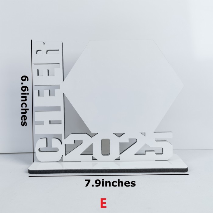 China Warehouse 100pcs 2025 Graduation MDF Sublimation Blanks Ornament