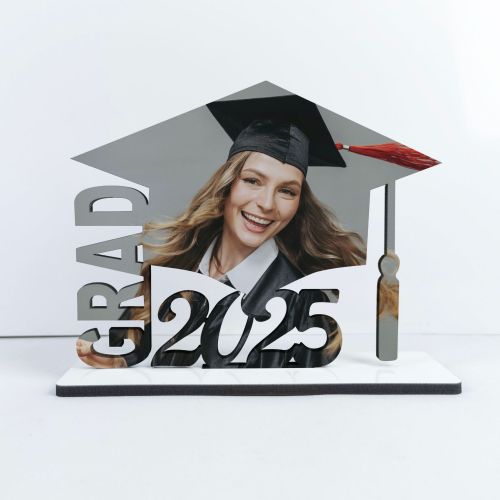 China Warehouse 100pcs 2025 Graduation MDF Sublimation Blanks Ornament