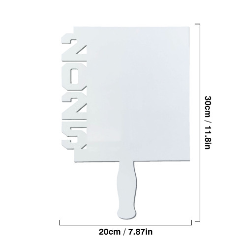 China warehouse 7.9*11.8 inches 2025 MDF Sublimation Blanks Fan