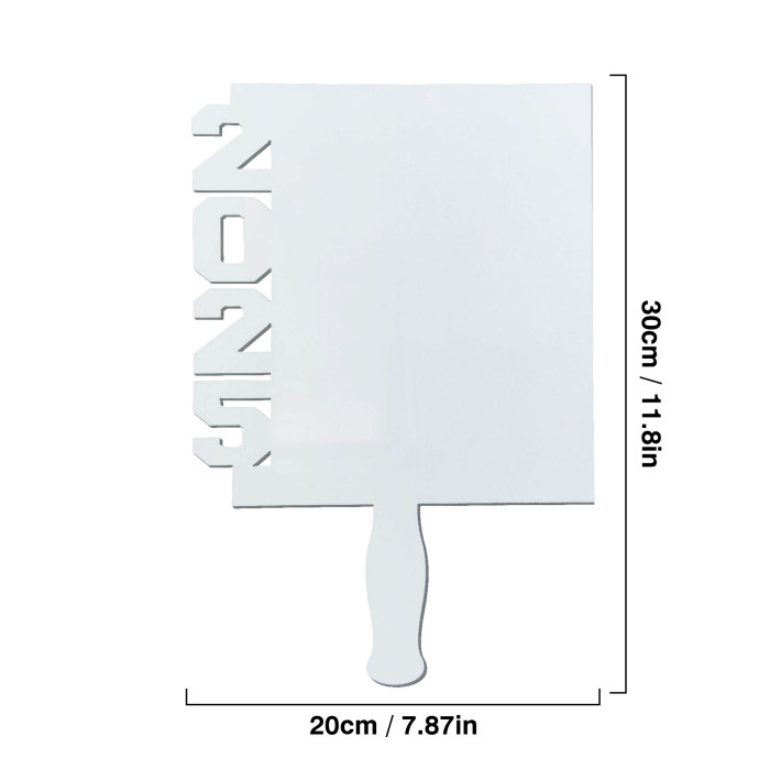 China warehouse 7.9*11.8 inches 2025 MDF Sublimation Blanks Fan