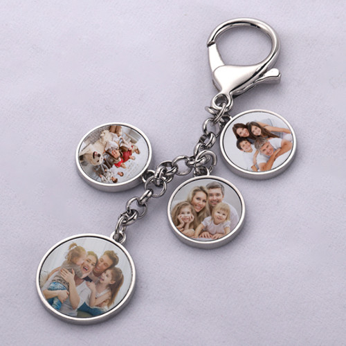China Warehouse 50pcs zinc-alloy Sublimation Key Chain