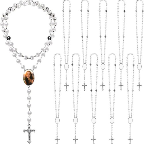 China Warehouse 50pcs zinc-alloy Beads Sublimation Necklace