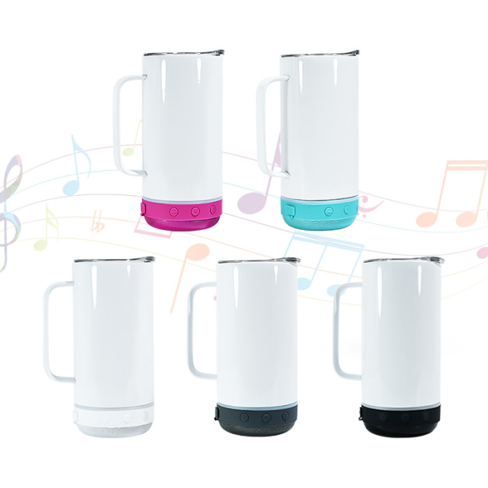 China Warehouse 14oz Sublimation Straight Speaker Tumbler Music Tumbler