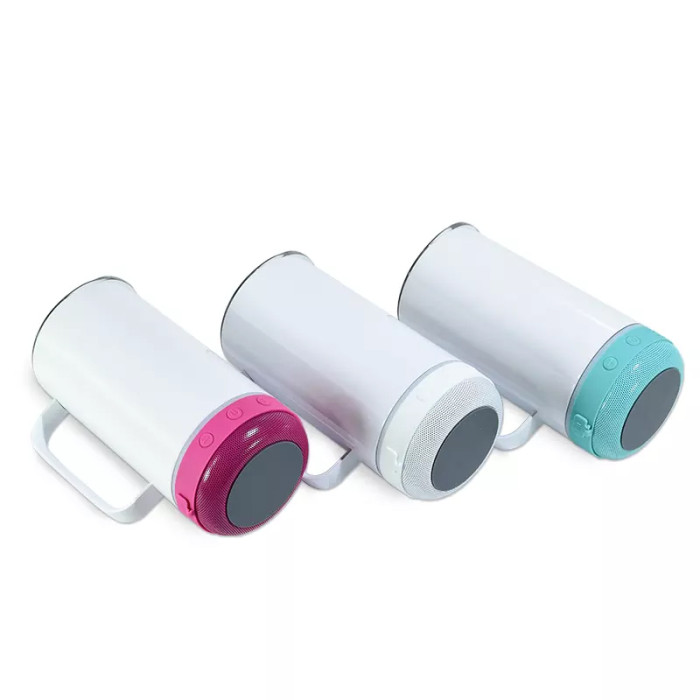 China Warehouse 14oz Sublimation Straight Speaker Tumbler Music Tumbler