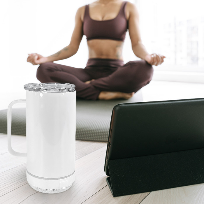China Warehouse 14oz Sublimation Straight Speaker Tumbler Music Tumbler