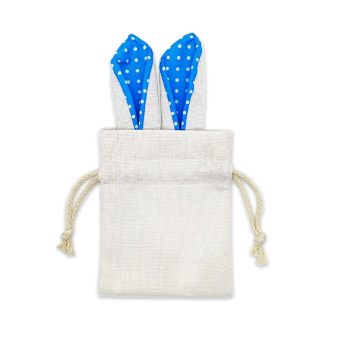 China Warehouse Sublimation Cotton and Linen Easter Bag Baskets