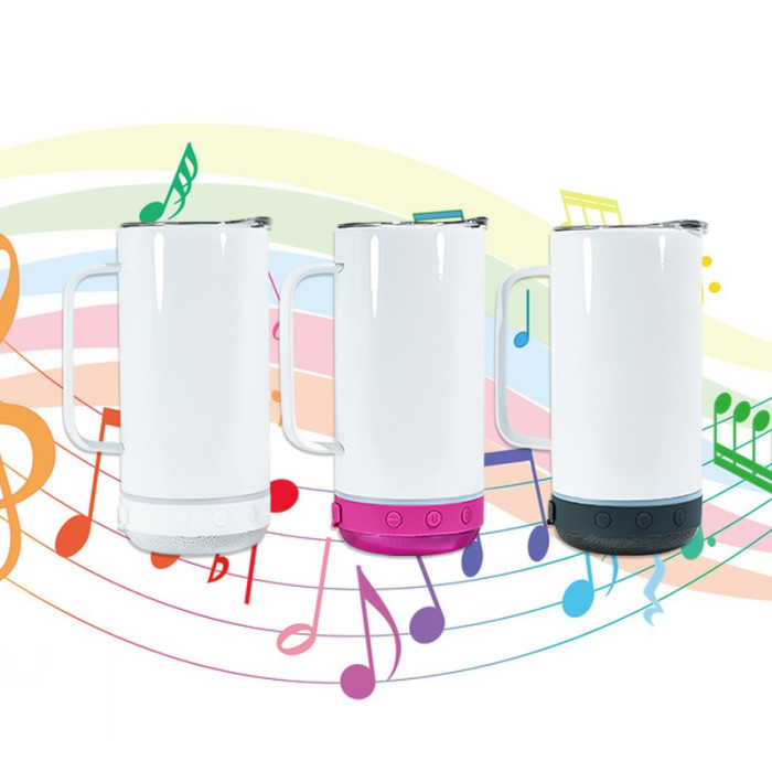 China Warehouse 14oz Sublimation Straight Speaker Tumbler