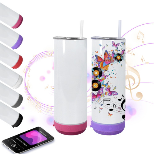 RTS US Warehouse 20oz sublimation straight Speaker tumbler