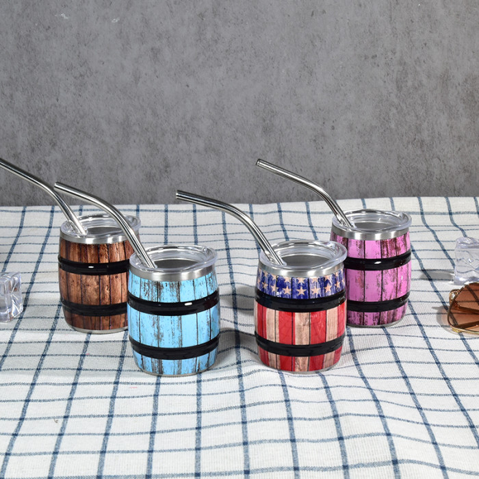 US Warehouse 3oz mini wine barrel Cup