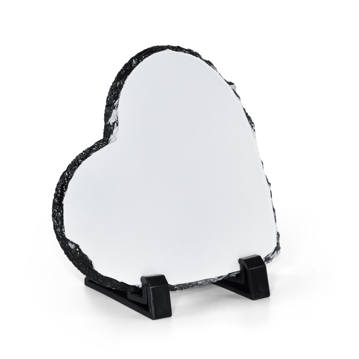 US Warehouse 7.5 inches Heart Sublimation blanks rock slate photo slate