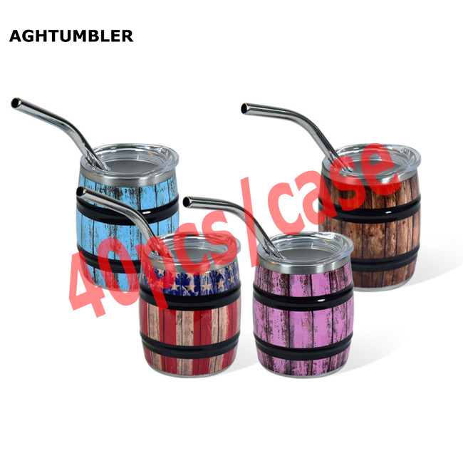 US Warehouse 3oz mini wine barrel Cup