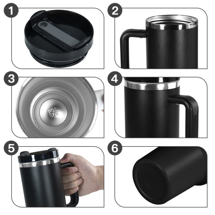 RTS US Warehouse H2 40OZ powder coated tumblers(Not for sublimation)