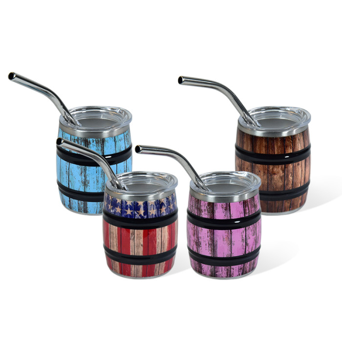US Warehouse 3oz mini wine barrel Cup