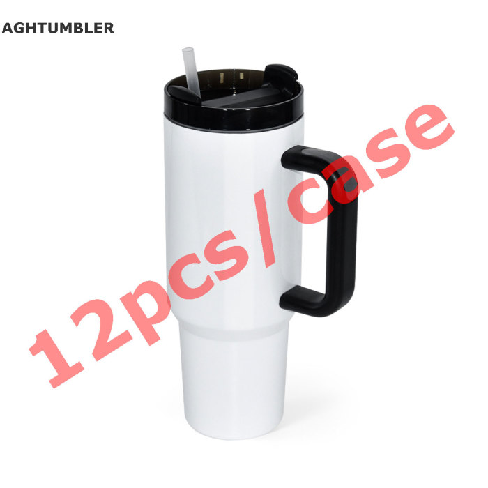 US Warehouse 40oz H2 Sublimation Tumbler with Black Handle