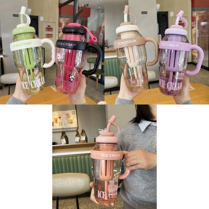China Warehouse 44oz Plastic Big Capacity Water Bottle with Individual tea bin