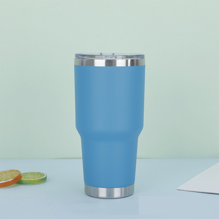 China Warehouse 30oz Powder Coated Curve Tumbler(not for sublimation)