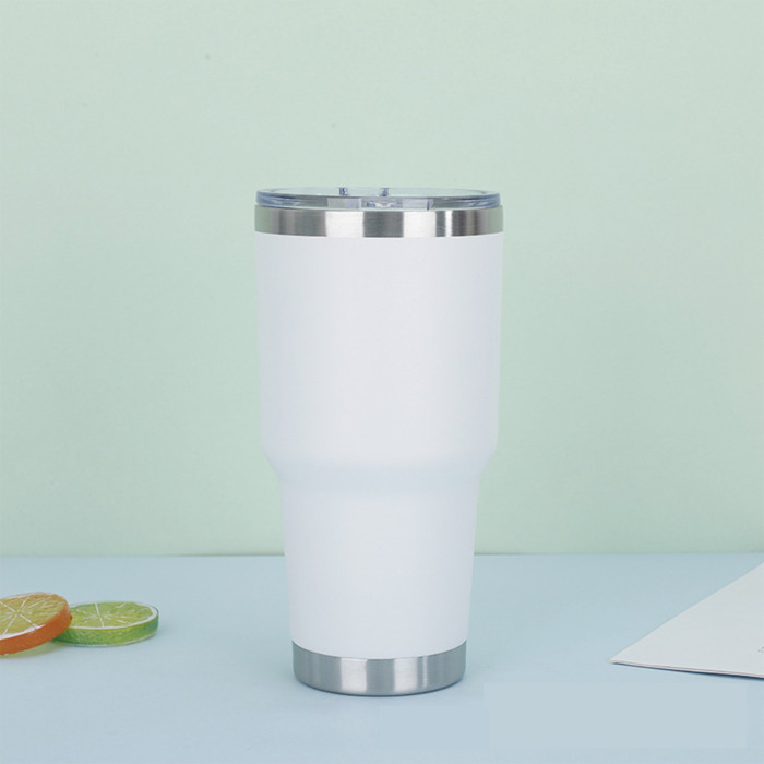 China Warehouse 30oz Powder Coated Curve Tumbler(not for sublimation)