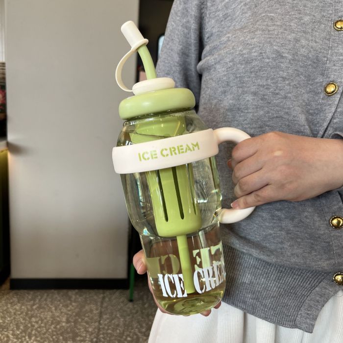 China Warehouse 44oz Plastic Big Capacity Water Bottle with Individual tea bin