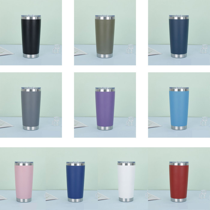 China Warehouse 20oz Powder Coated Tumbler(not for sublimation)