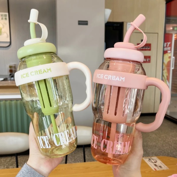 China Warehouse 44oz Plastic Big Capacity Water Bottle with Individual tea bin