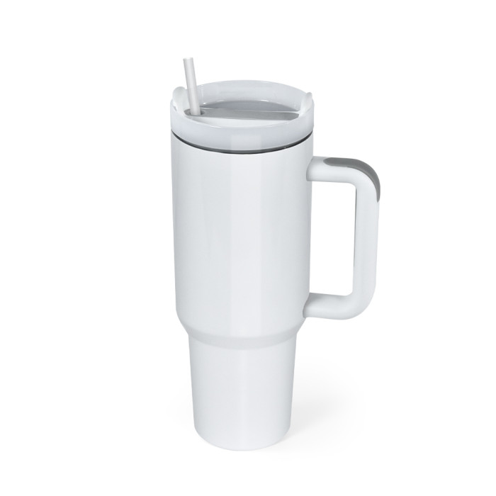 US Warehouse 40oz H2 Sublimation Tumbler with Handle(mixed white and black)