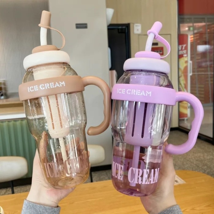 China Warehouse 44oz Plastic Big Capacity Water Bottle with Individual tea bin
