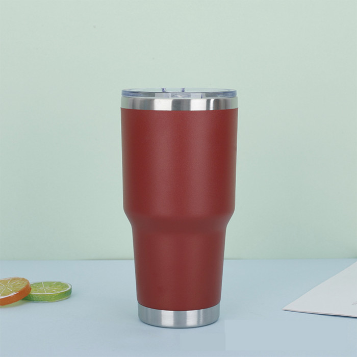 China Warehouse 30oz Powder Coated Curve Tumbler(not for sublimation)