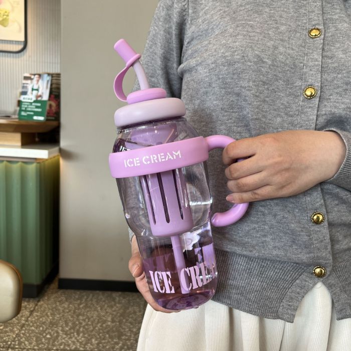 China Warehouse 44oz Plastic Big Capacity Water Bottle with Individual tea bin