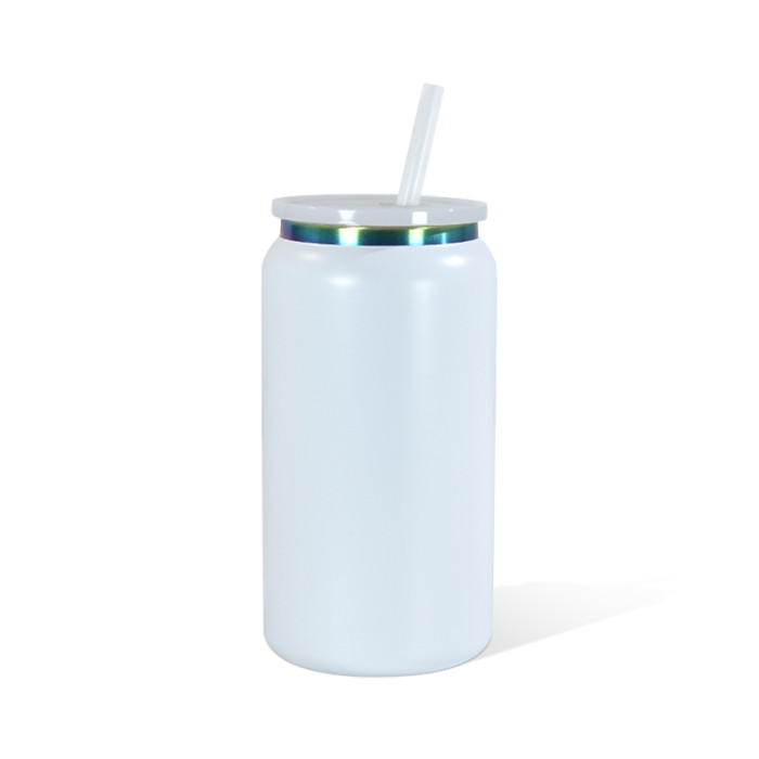 US Warehouse Stainless Steel 16oz Powder Coated Cup with Rainbow Plated Libby Cups