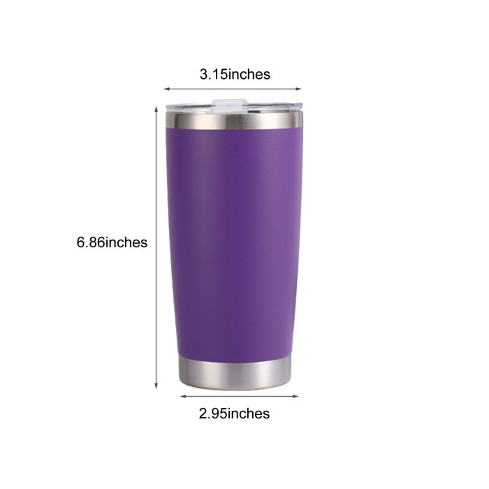 China Warehouse 20oz Powder Coated Tumbler(not for sublimation)