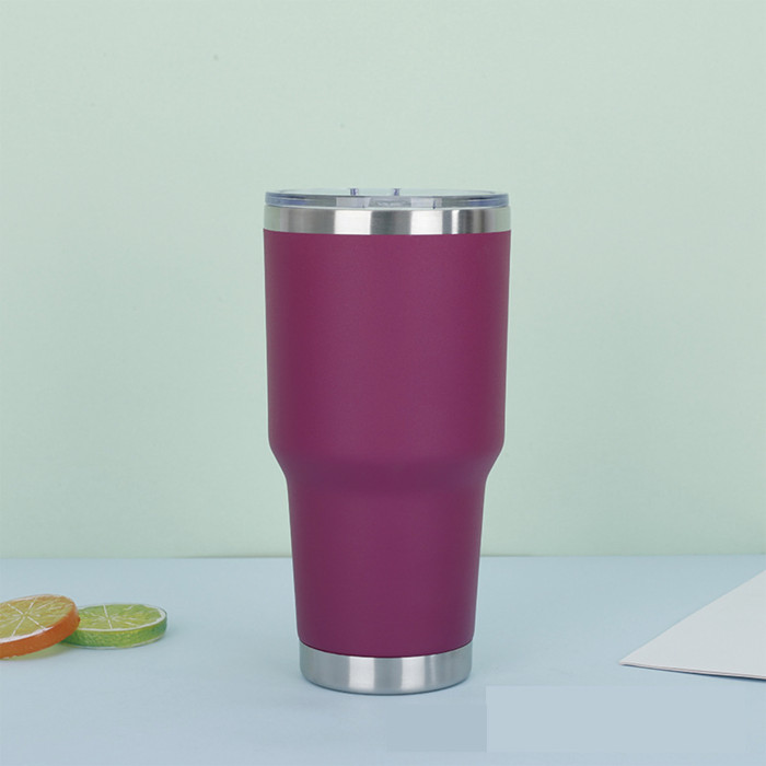 China Warehouse 30oz Powder Coated Curve Tumbler(not for sublimation)