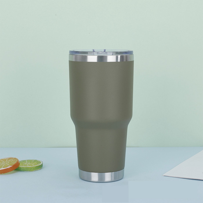 China Warehouse 30oz Powder Coated Curve Tumbler(not for sublimation)