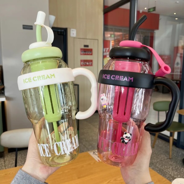 China Warehouse 44oz Plastic Big Capacity Water Bottle with Individual tea bin