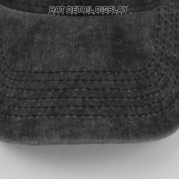 US Warehouse Plain Color 100% Cotton Vintage Adjustable Baseball Cap hats