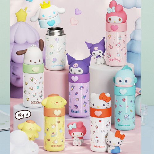 China Warehouse Hot Sale Cartoon Kids Water Bottle