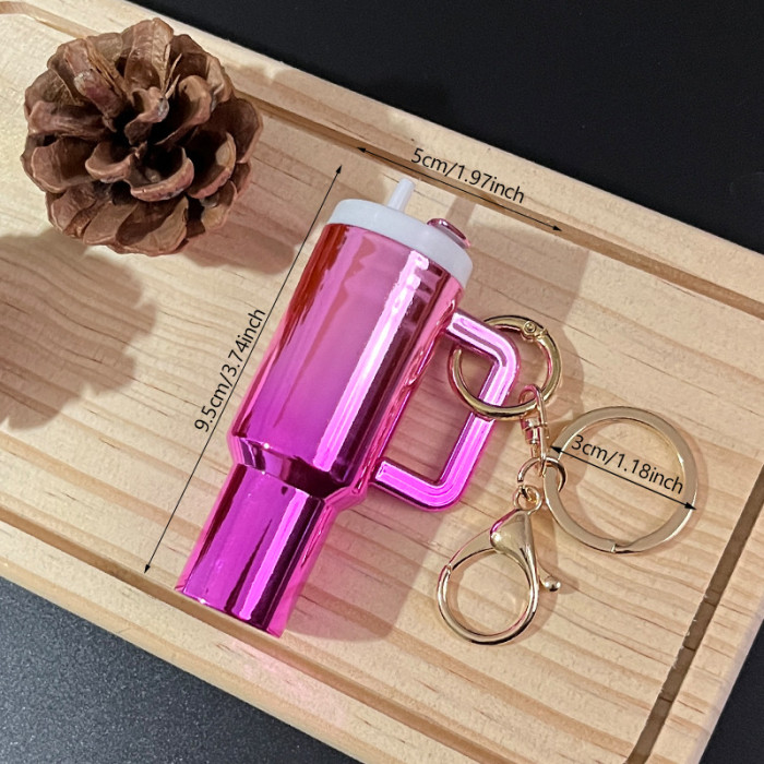 China Warehouse Gradient 40oz Tumbler Keychain Chapstick Holder Charms