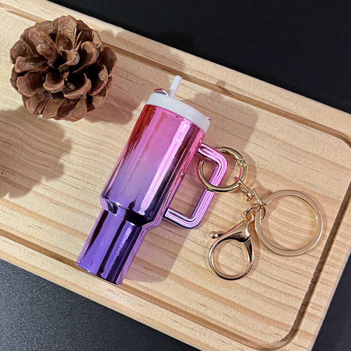 China Warehouse Gradient 40oz Tumbler Keychain Chapstick Holder Charms